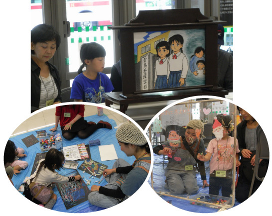 サミットストア成城店で紙芝居＆キットパスのイベントを開催しました(2011年11月12日)
