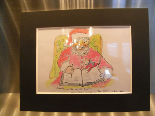 岩重慶一さんのキットパスで描いたクリスマス絵展「サンタ・ストーリー」開催　　　　　　　　　　（2011年12月12〜25日）